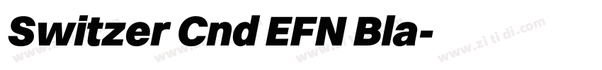 Switzer Cnd EFN Bla字体转换